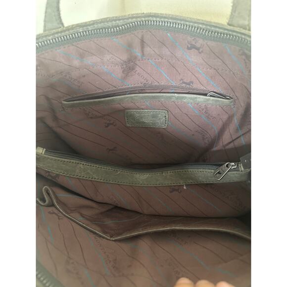 Montana West Genuine Leather Concealed Carry Wide Tote Green - Picture 6 of 6